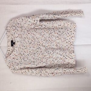 IN San Francisco Creme Confetti Crewneck Sweater Size Small